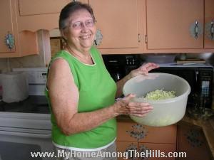Shredded cabbage