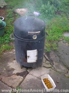 Smoker in action!