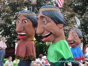 Indian festival heads