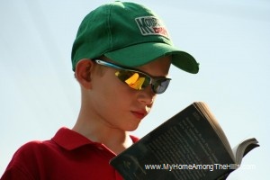 Isaac reading
