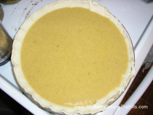 Cushaw pie ready to bake