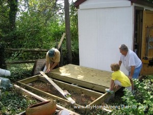 Start of the shed