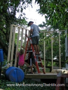 Walls going up
