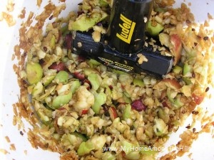 Smashed apples for cider