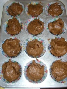 Chocolate pumpkin muffins