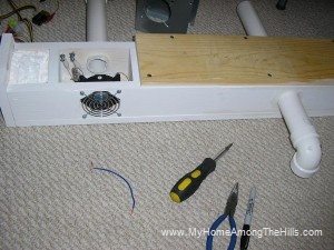 Solar furnace entry to house Solar furnace entry to house