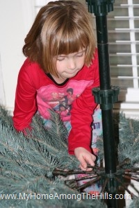Setting up the Christmas Tree!
