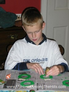 Painting Christmas ornaments! Painting Christmas ornaments!