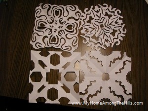 Paper snowflakes Paper snowflakes