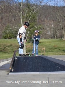 Skateboarding at Coonskin