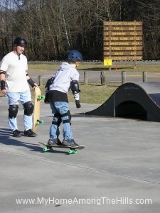 Skateboarding at Coonskin