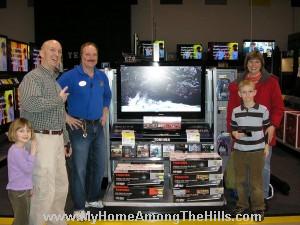 Getting our big screen tv