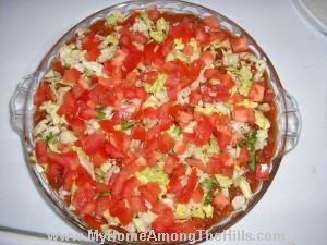 Layered bean dip