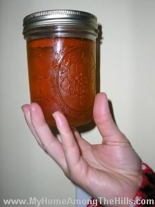 Homemade maple syrup