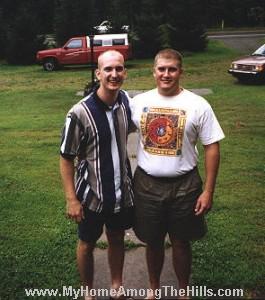 My brother and me-shaved!