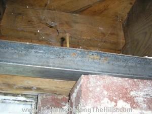 The new steel lintel