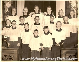 Fred Patterson et al - choir boys of Christ Episcopal Church Coudersport PA ca 1953