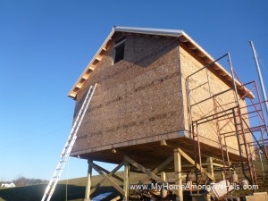 Sheathing on our small cabin in WV