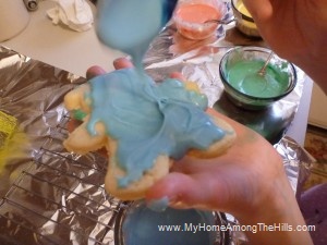 Icing - extra thick!  For Santa of course