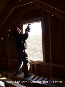 Cutting out the window opening