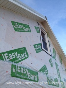 Installing soffit and fascia on our small cabin