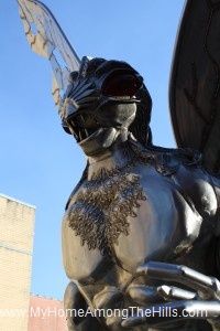 The Mothman statue in Point Pleasant, WV!