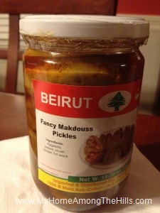 Jar of makdous