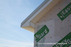 Finished corner - soffit and fascia