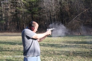 Shooting a 45!