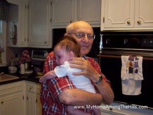 Grandpa with Abigail