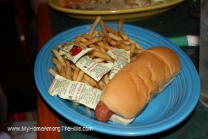 A nasty hotdog