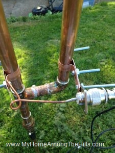 Another view of the j-pole antenna