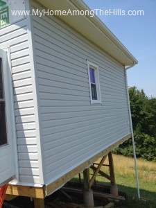 Installing siding!