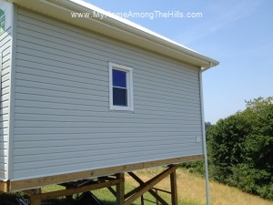 Installing siding!