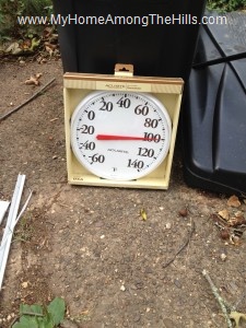 Thermometer showing...hot!