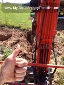 Running an excavator