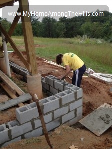 Laying block