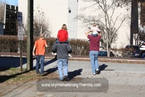 Taking our annual neighborhood walk