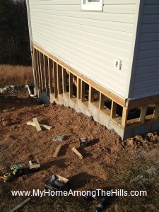 Building a stem wall