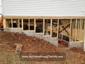 Building a stem wall under the house