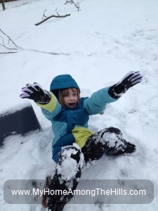 Sled riding!