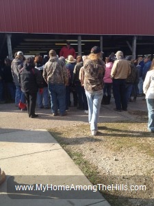 At the auction