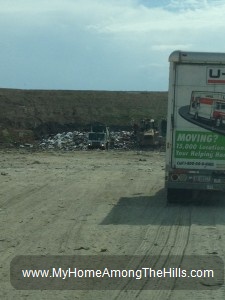 At the landfill